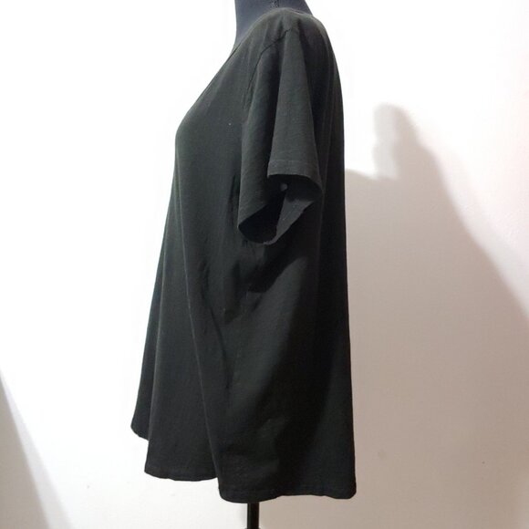 Eileen Fisher V Neck T Shirts Organic Cotton Short Sleeve Women XL Set of 2 - Picture 11 of 12